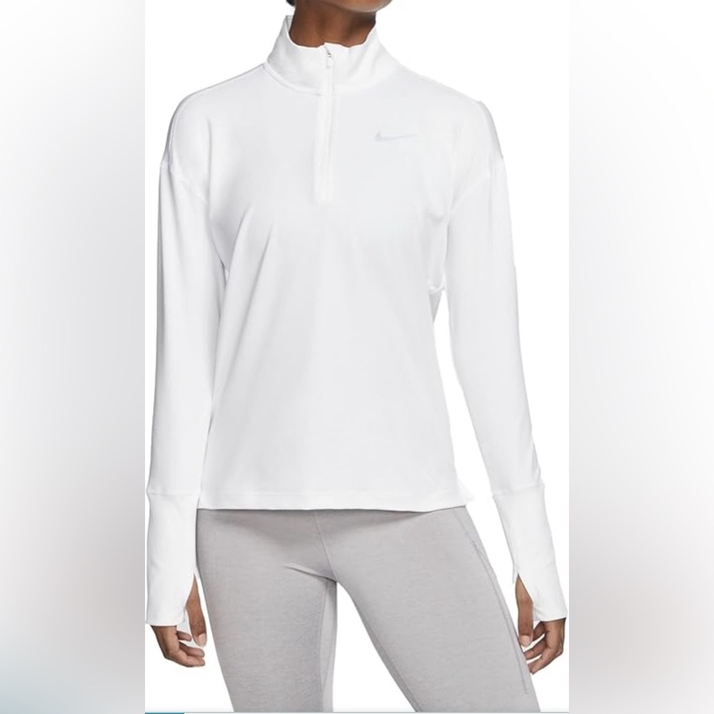 Nike White Quarter zip.